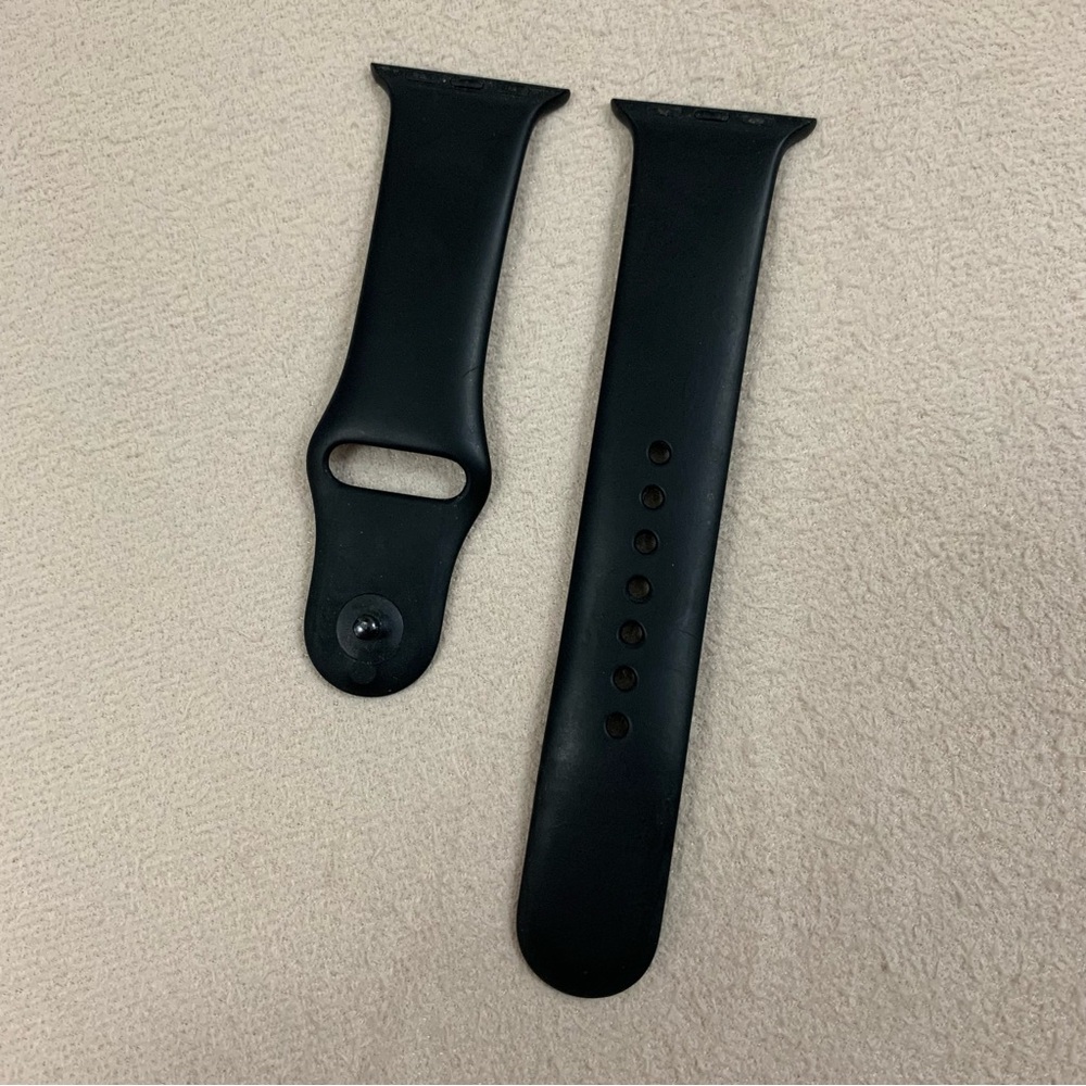 Apple iWatch Black Silicon Watch Band 38mm